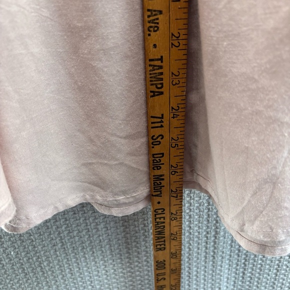 NWT Feathers Light Pink Flared Sleeve Blouse Women Sz Small- Boho Peasant Flowy - Picture 9 of 9